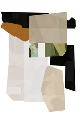 Erdige Geometrische Collage