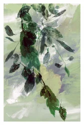 Fließendes Grün abstrakt