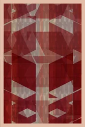 Moderne rote Geometrie