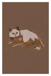 Moderne stilisierte Katze
