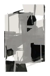 Monochrome Abstrakte Formen