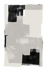 Monochrome Pinselstrich-Geometrie