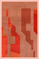 Orange geometrische Formen