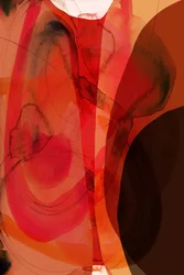 Orange Roter Abstrakter Fluss