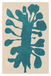 Organische Teal-Pflanzenform