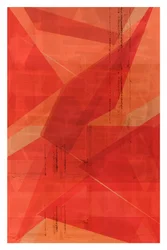 Rote geometrische Schichten