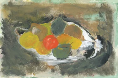 Rustikale Obstschale