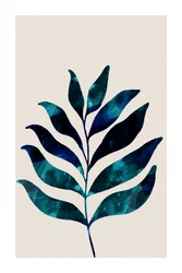Tropisches blaues Blatt