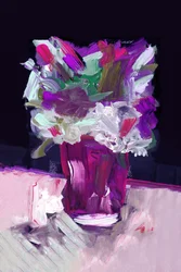 Lebendige abstrakte Blumen