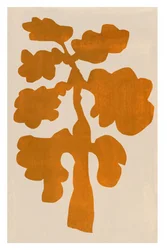 Warme botanische Silhouette