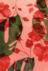 Aquarell tropische Blüten
