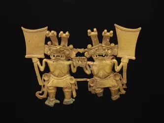 Anhänger mit zwei Figuren, ca. 700-1520