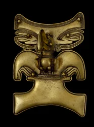 Anhänger eines Schamanen, der sich in einen Tukan verwandelt, 500-1550 n. Chr.