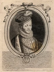 Porträt von König Ludwig XII. (1462-1515) - Gravur aus 