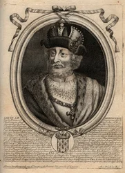 Porträt von Ludwig I. dem Frommen (778-840), König von Frankreich - Ludwig I. der 