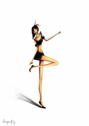 Graziöse Modepose