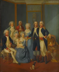 Porträt einer Militärfamilie, ca. 1789-90