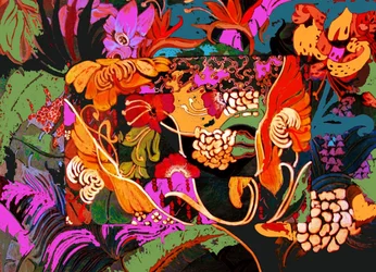 Florale Collage