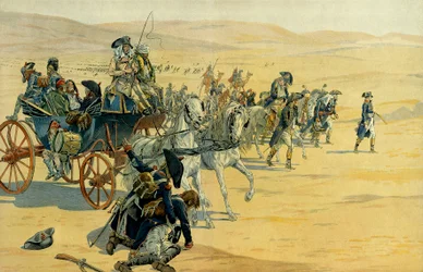 Ägyptische Expedition von Napoleon I. Bonaparte (1769-1821) zwischen 1798 und 1801 (Illustration)