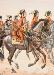 Kleidung der französischen Truppen zu allen Zeiten: Beauffremont-Dragoner 1759, Privatsammlung