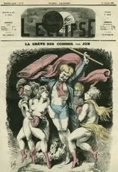 Der Streik der Angestellten, die Illustration schlägt vor, die Tänzer von Jean-Baptiste Carpeaux