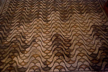 Detail der Bodendekoration (Mosaik)