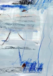 Kühle blaue Abstraktion