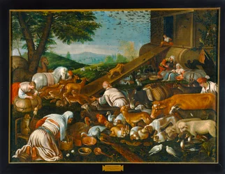 Die Tiere betreten die Arche